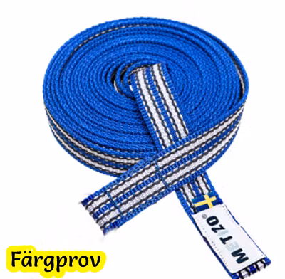 MetizoKopplet med dubbla handtag. (väktarkoppel) med gummi & reflex 20mm x 180cm