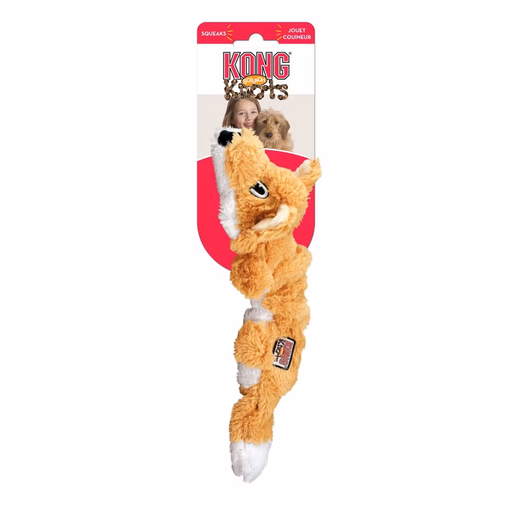 KONG HUND Scrunch Knots Fox Orange M/L