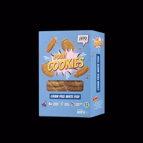 POW Cookie Grain free White Fish- sockerfritt 400 gr