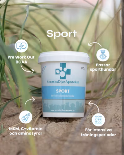 Svenska DjurApotekets Sport-  snabb återhämtning & ökar muskelmassan 270g
