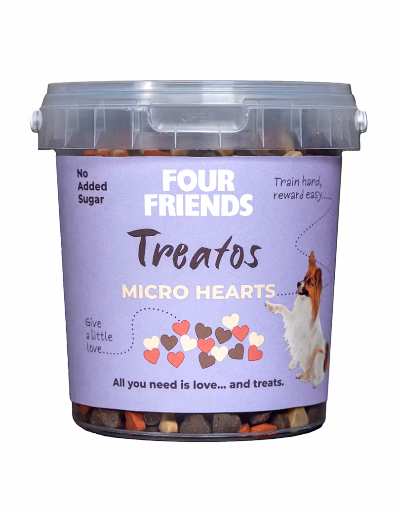 Four Friends Dog Treatos Micro Hearts 500 g
