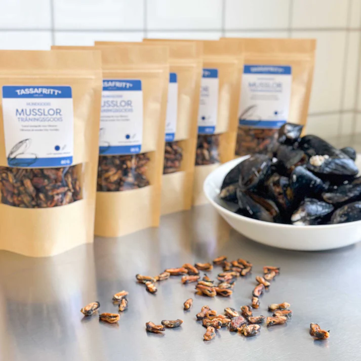 TassaFritt Naturligt Hundgodis Musslor 80 gr