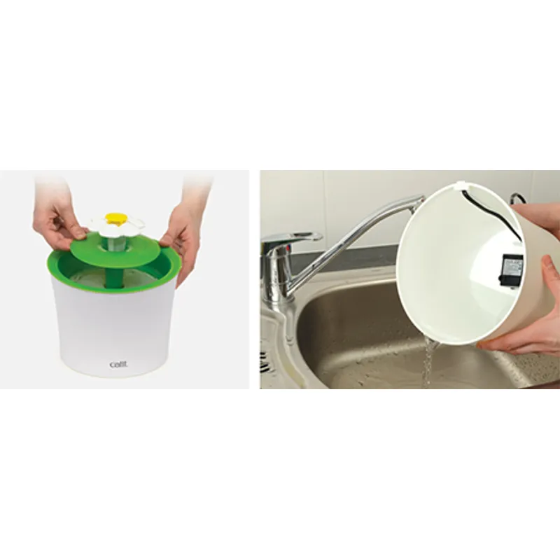 Vattenfontän Catit Flower 3 l- Dricksfontän för katter