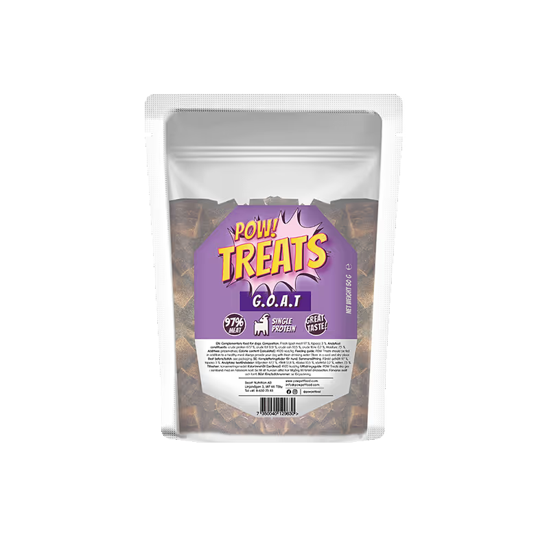 POW Treats G.O.A.T- godis av 97 % get -  50 gr/400 gr