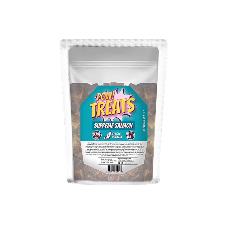 POW Treats Supreme Salmon- godis av 97 % lax -  50 gr/400 gr