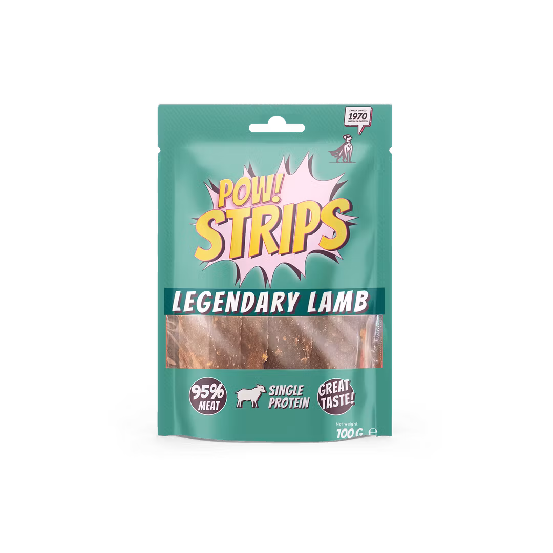 POW Strips Legendary Lamb- 95 % muskelkött från lamm 100 gr