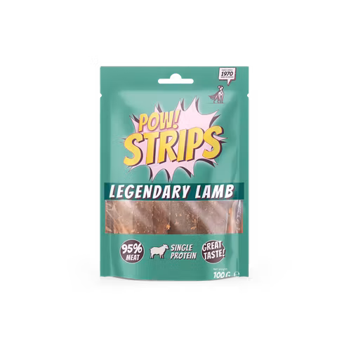 POW Strips Legendary Lamb- 95 % muskelkött från lamm 100 gr