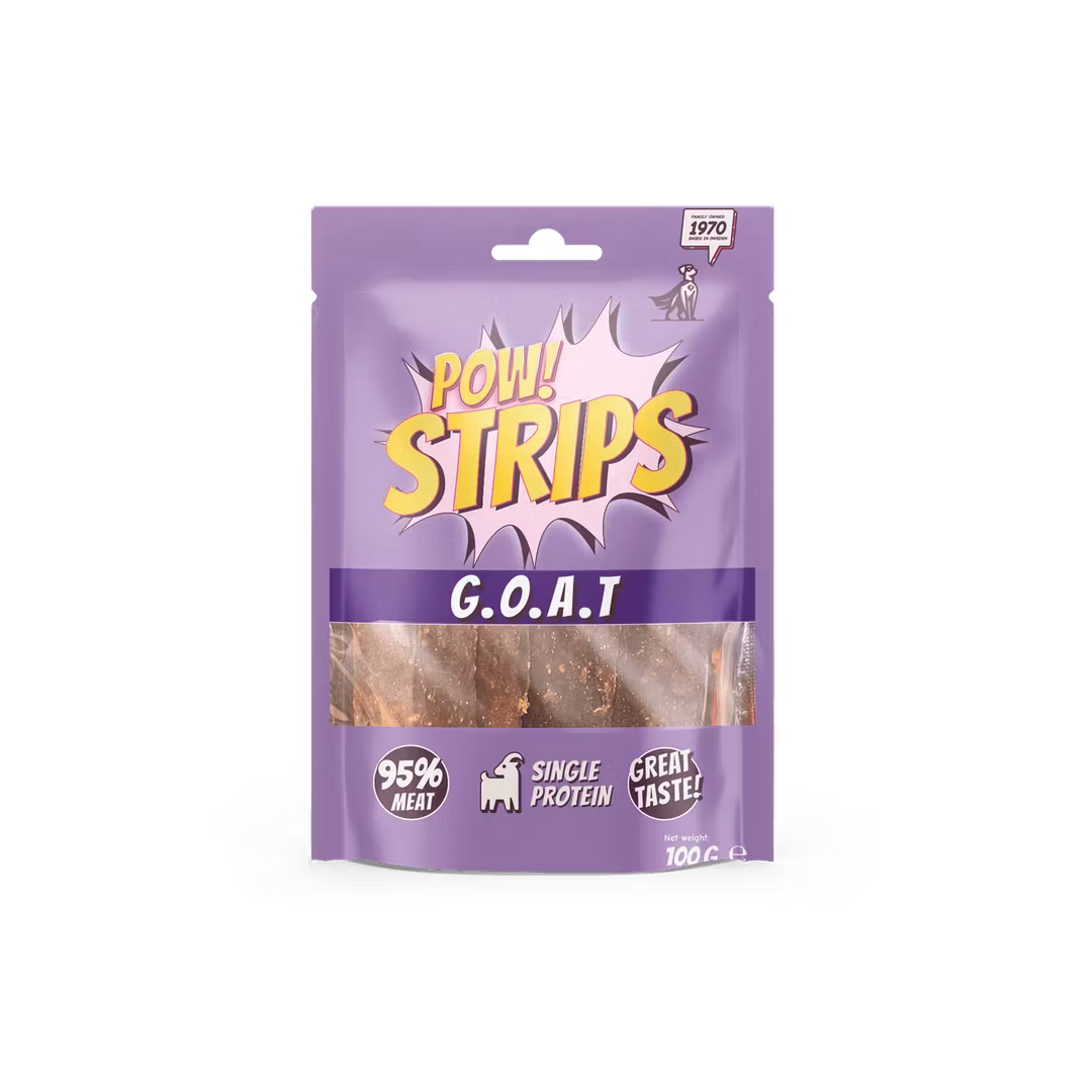 POW Strips G.O.A.T- 95 % muskelkött från get 100 gr