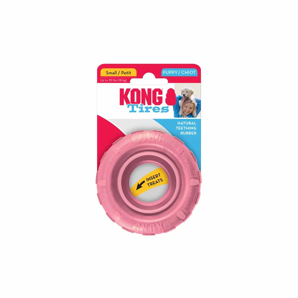 KONG HUND Puppy Tyres S & M/L- blandade färger