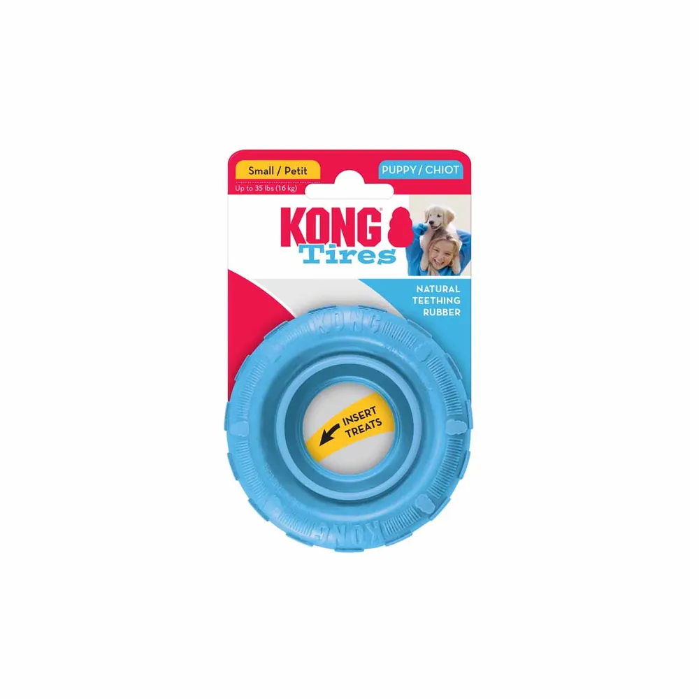 KONG HUND Puppy Tyres S & M/L- blandade färger