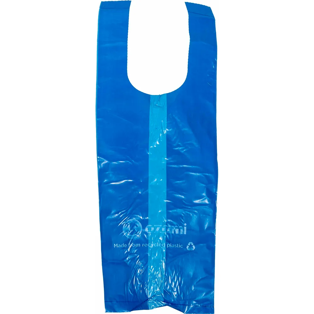 Ozami Dog Bajspåse med handtag- Blå- 50 st 130x340mm