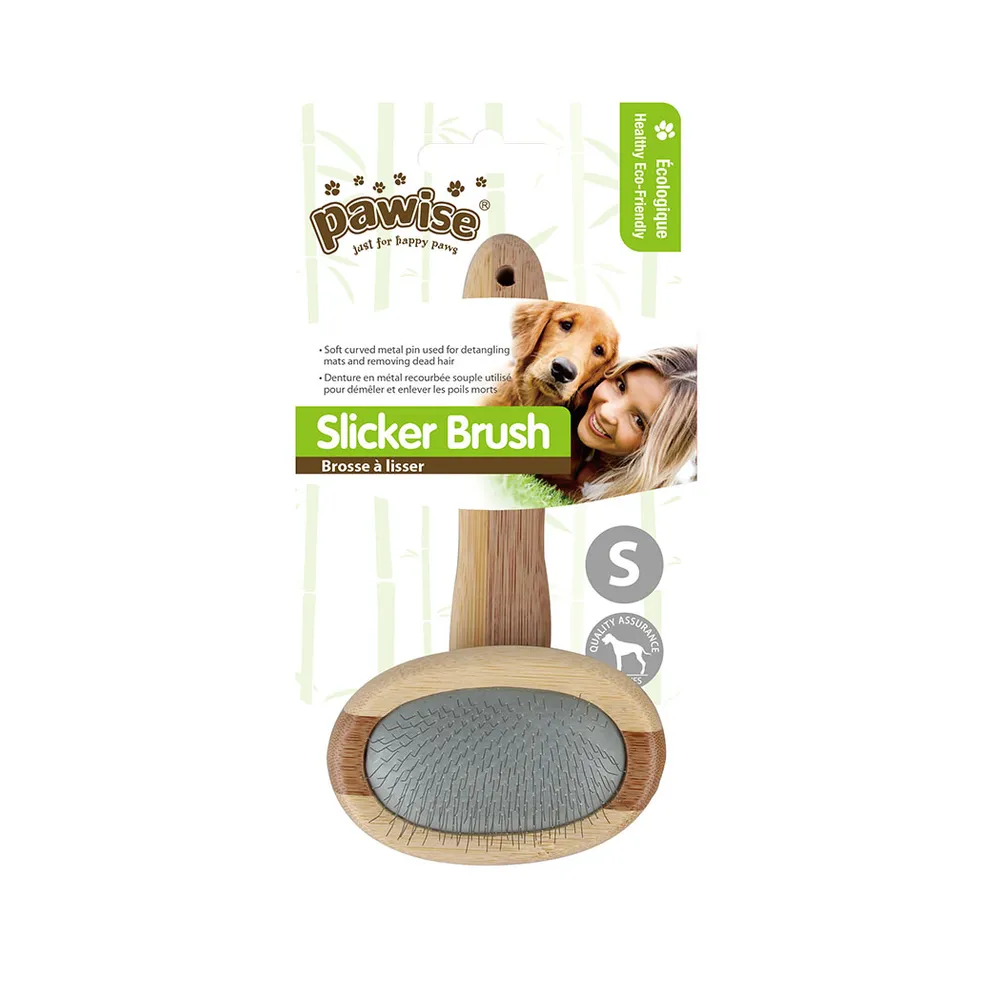 Pawise Slicker brush Karda Trä S
