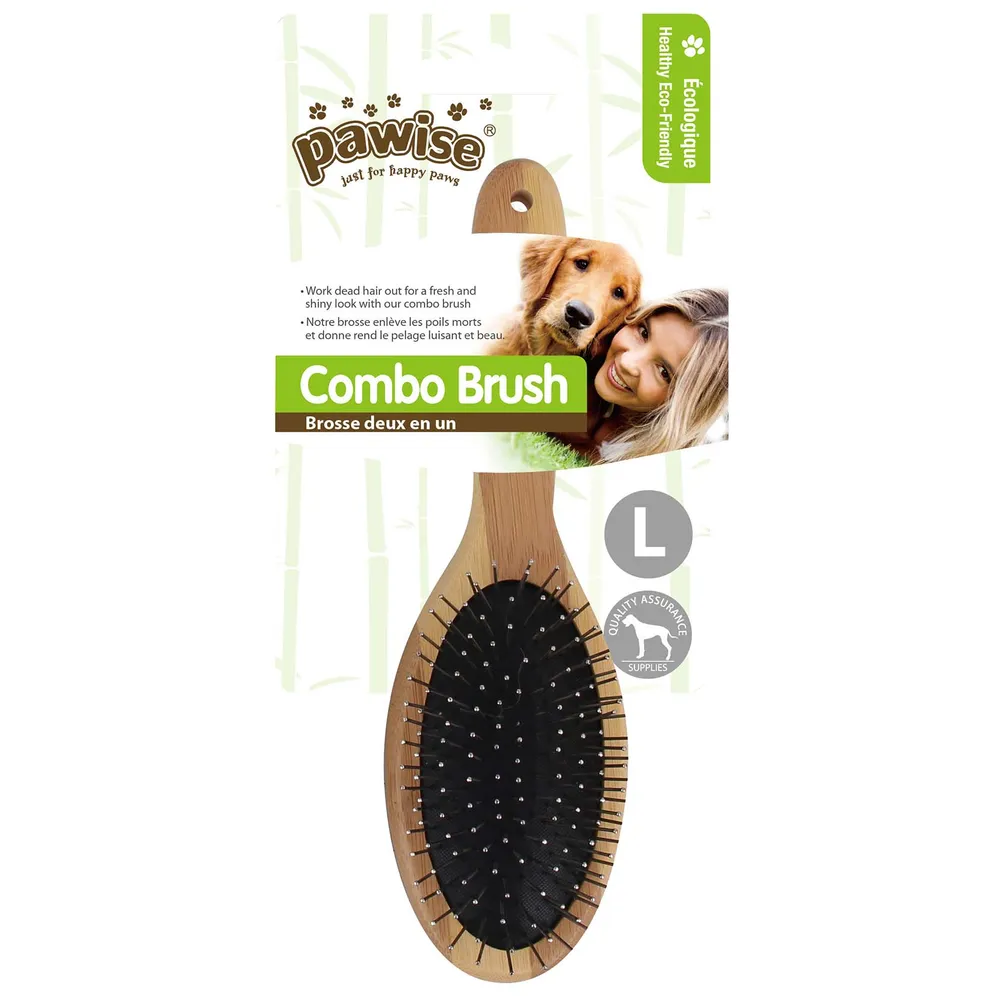 Pawise Combo brush Borste Trä Dubbel L