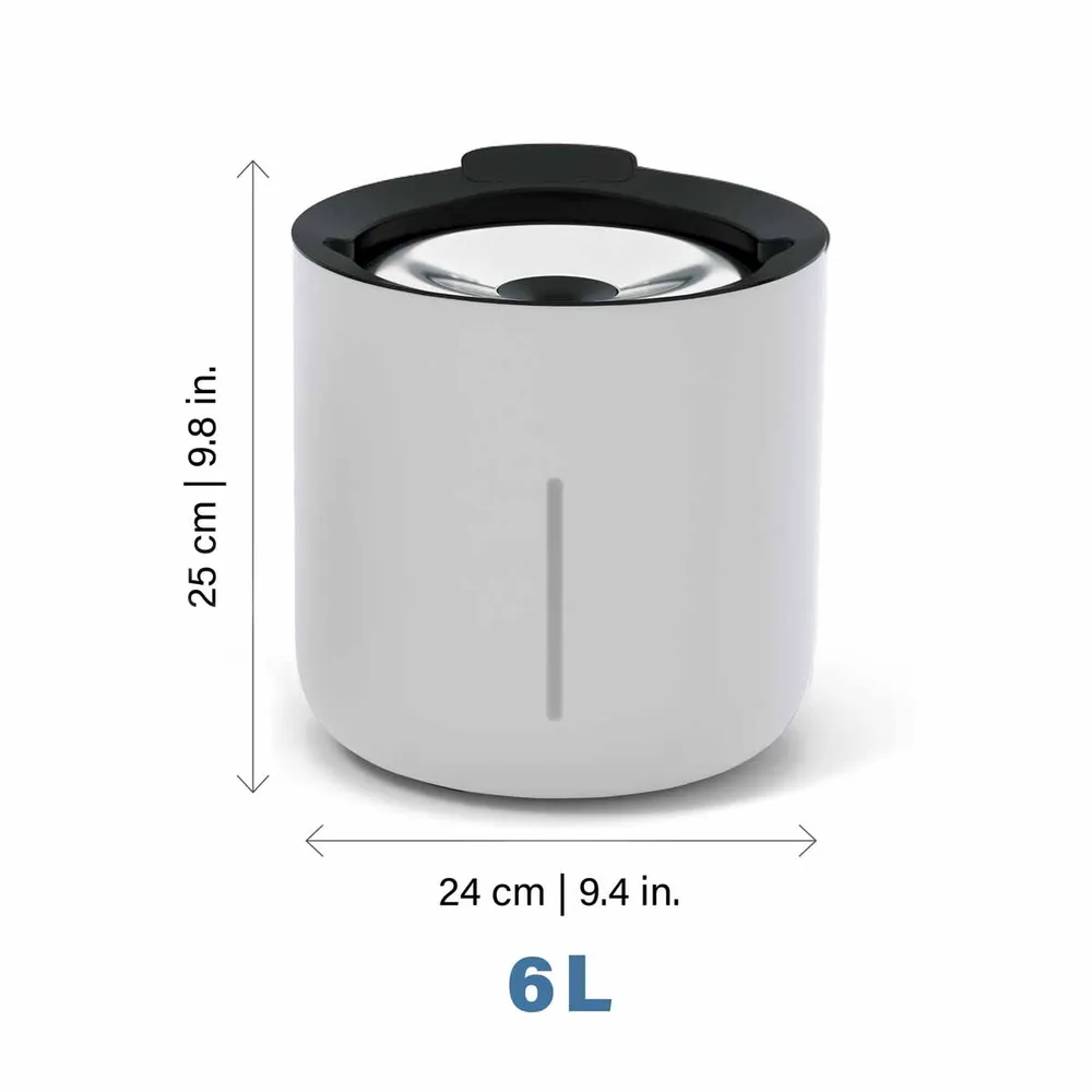 ZS Oasis fontän, ljusgrå, 6L
