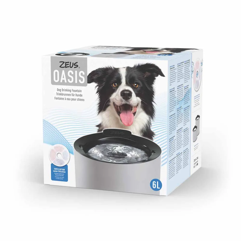 ZS Oasis fontän, ljusgrå, 6L