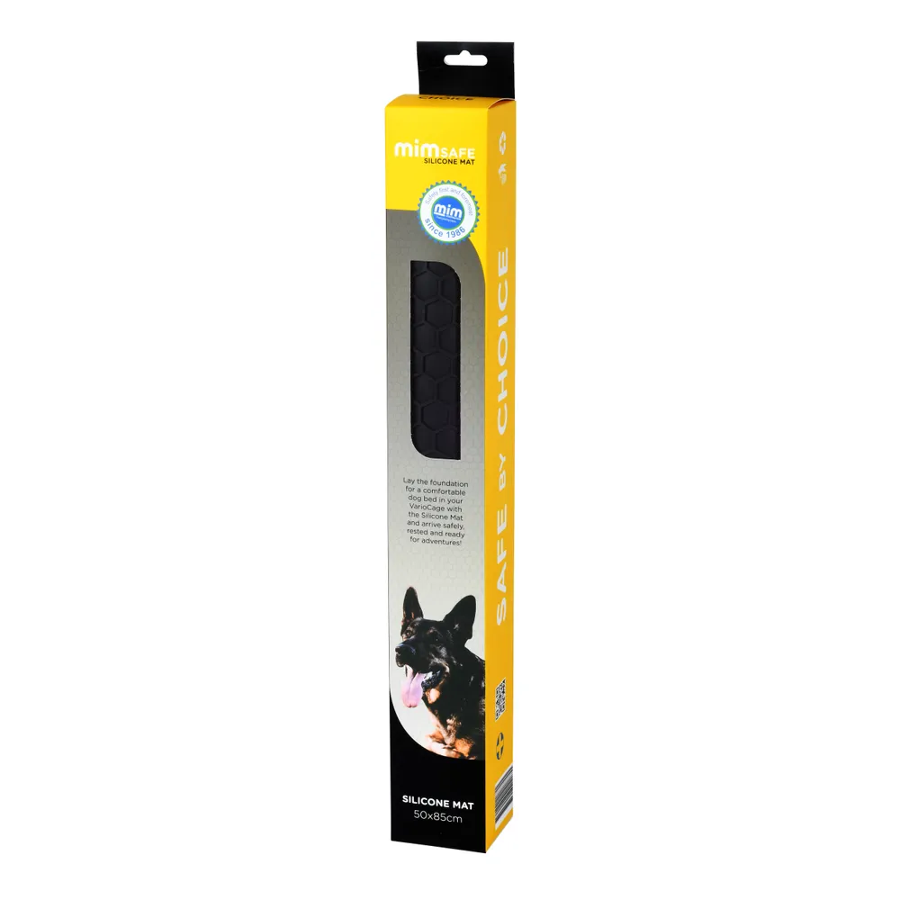 MIM Safe Burmatta Siliconmatta Svart 50x80cm