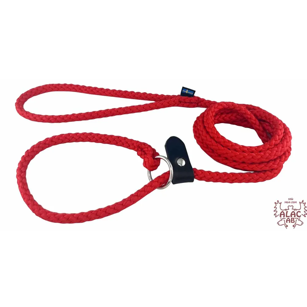 Alac Utsällnings/retrieverkoppel med ring & stopp
