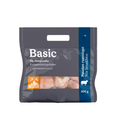 MUSH Basic Beef Cartilage Bones- Nöt broskben - Fryst kompletteringsfoder 800 gr SKICKAS EJ!