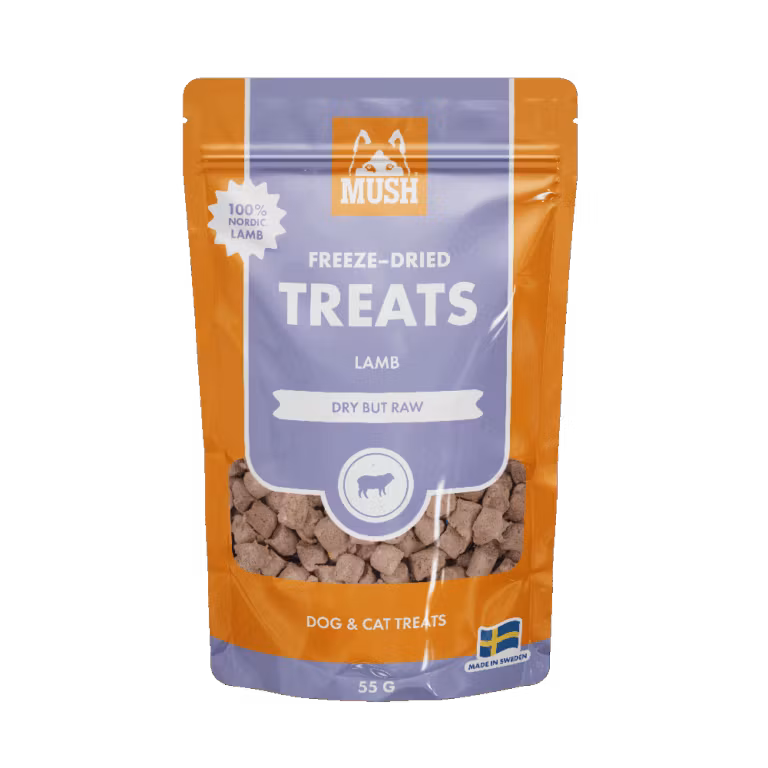 MUSH Freeze-Dried Treats Lamb- Frystorkat Lamm 55 gr