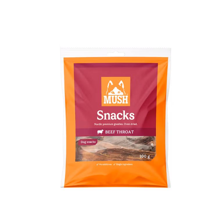MUSH Beef throat- Nötmatstrupe 100 gr