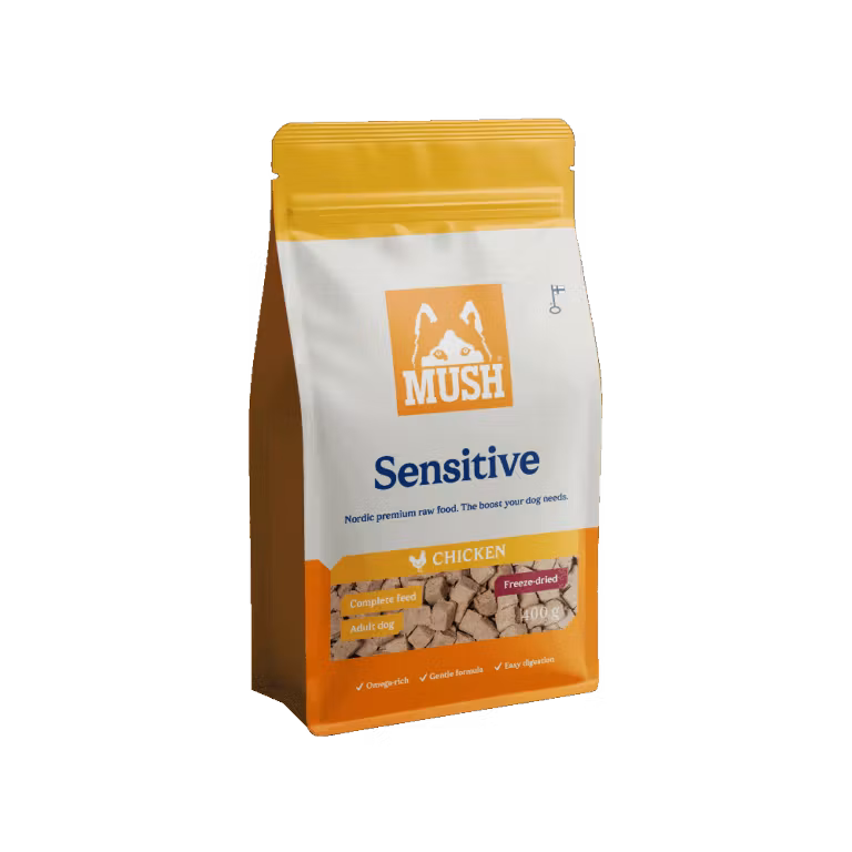 MUSH Sensitive Freeze-Dried Chicken® Helfoder Kyckling 400 gr