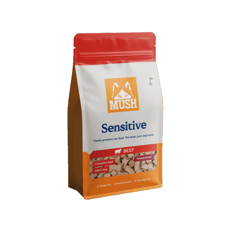 MUSH Sensitive Freeze-Dried Beef® Helfoder Nöt 400 gr