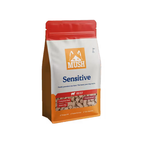 MUSH Sensitive Freeze-Dried Beef® Helfoder Nöt 400 gr