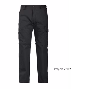 ProJob 2502 Midjebyxa ZIP OFF Svart ✩