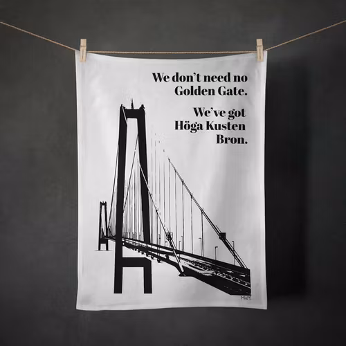 Kökshandduk - "We've got Höga Kusten Bron"