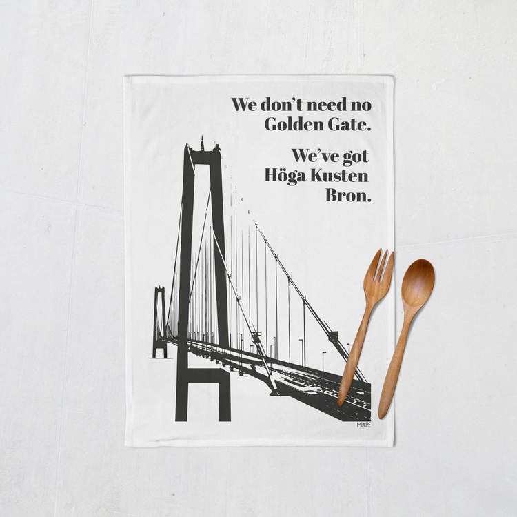 Kökshandduk - "We've got Höga Kusten Bron"