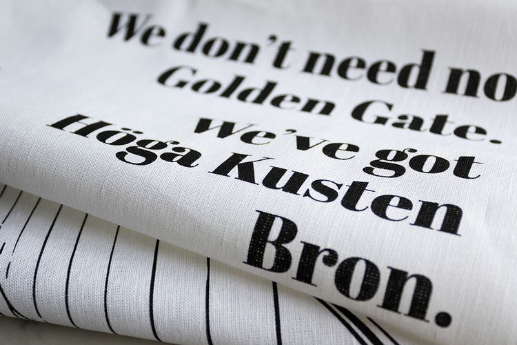 Kökshandduk - "We've got Höga Kusten Bron"