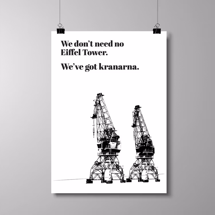 Poster 50x70 cm - "We've got kranarna"