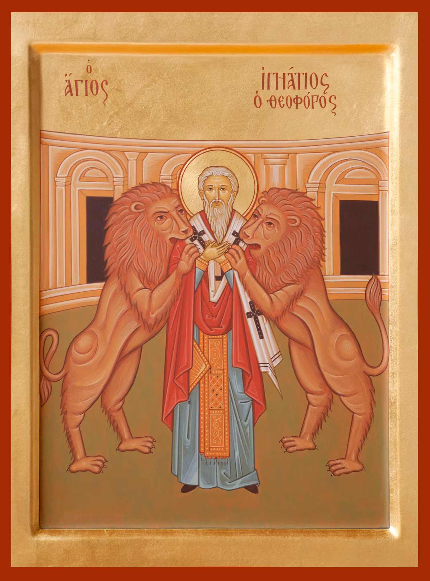 Den helige Ignatios martyrium