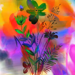 Graphic Art by Pär "A positive mind becomes a colorful palette"