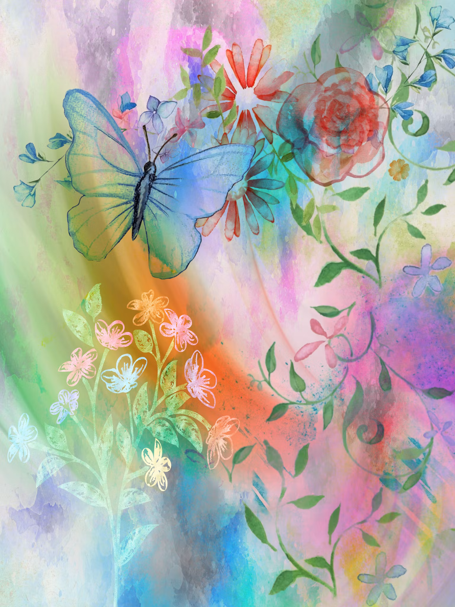 Graphic Art "Life's swirling dance of communion with everything"