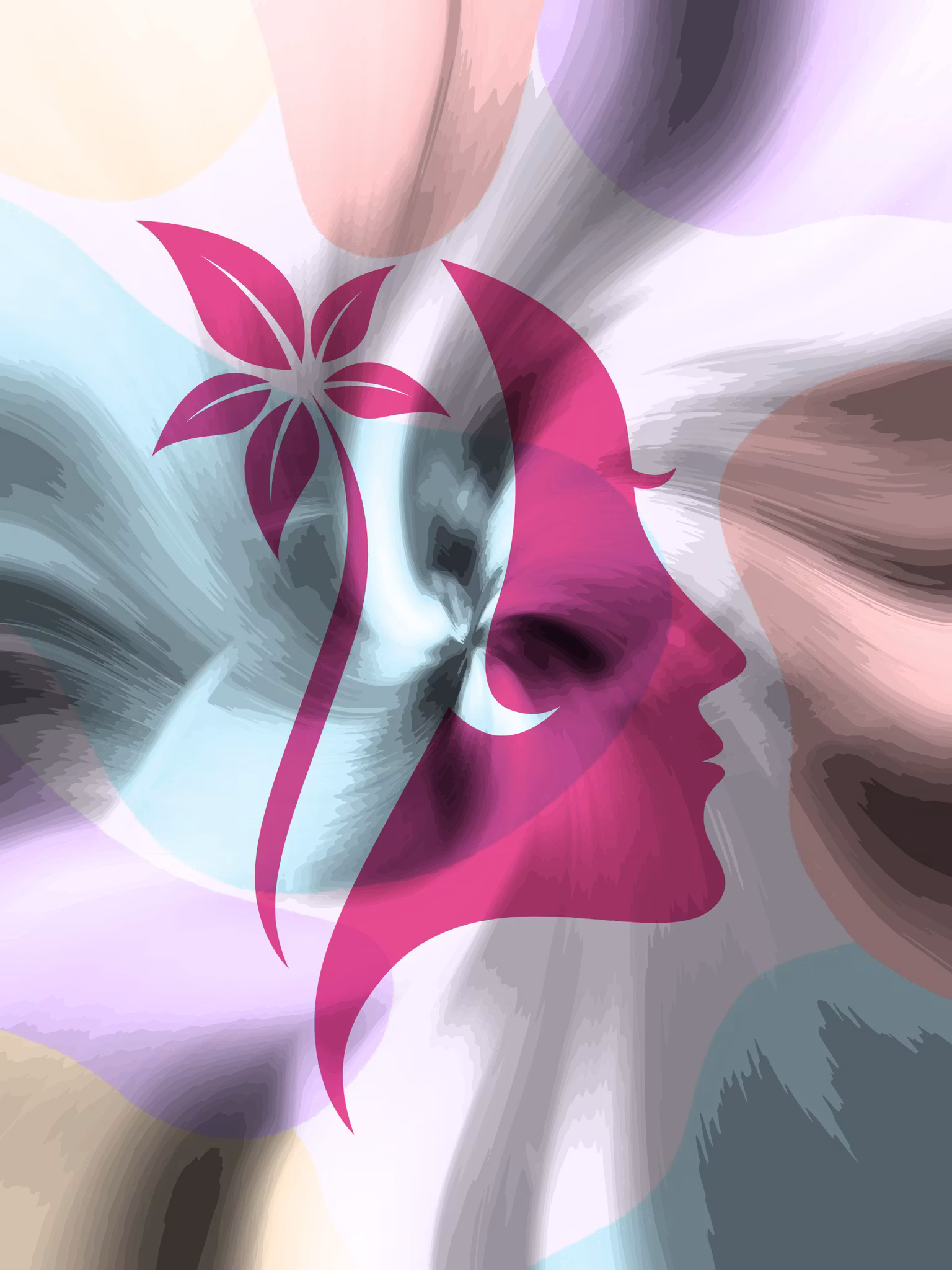 Graphic Art "Life dances and smiles"