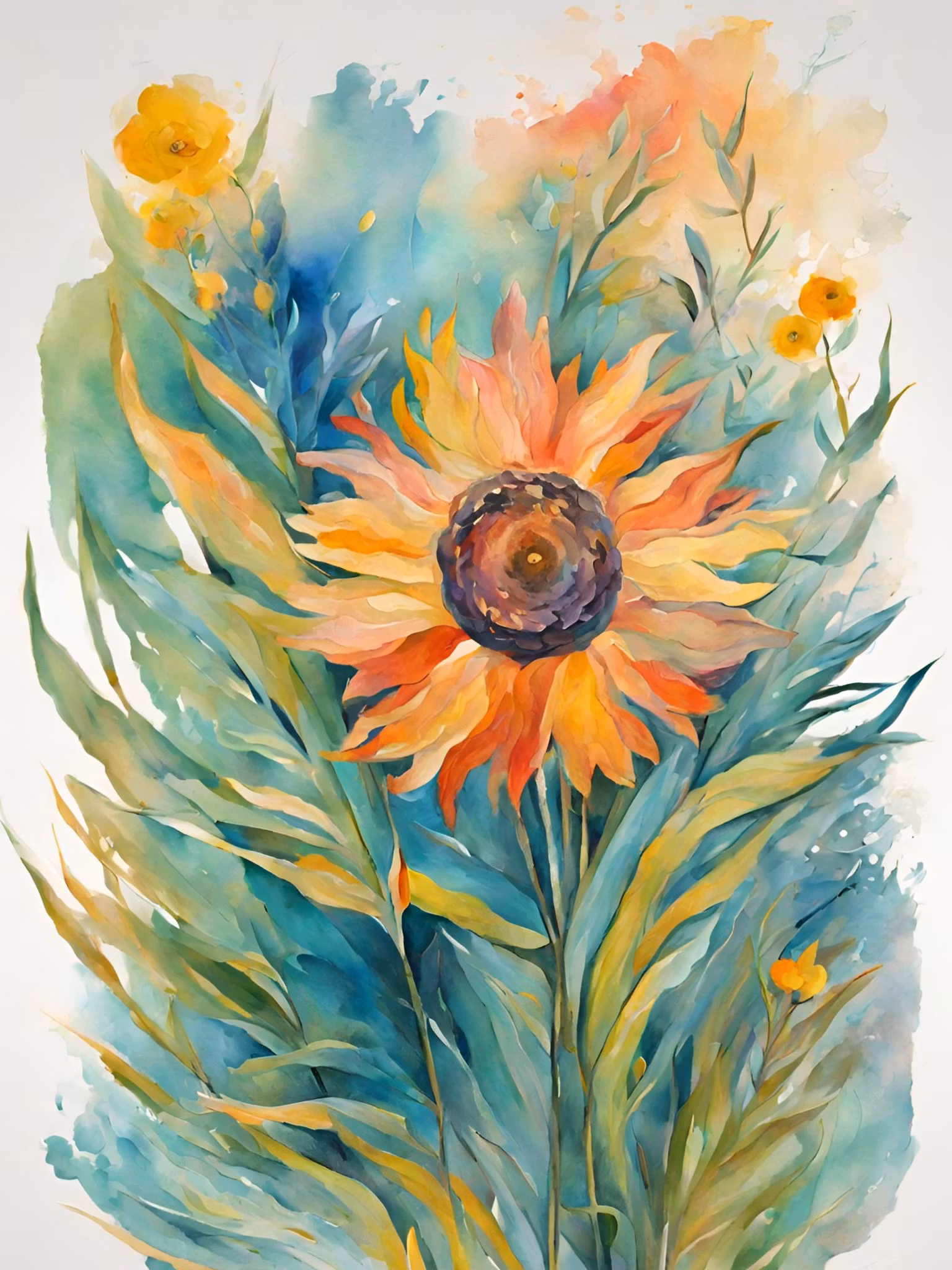 Graphic Art "Blessings are drawn to gratitude"