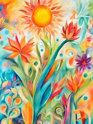 Graphic Art "The time of wonder"