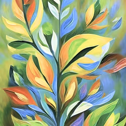Graphic Art "A bouquet of life for life"