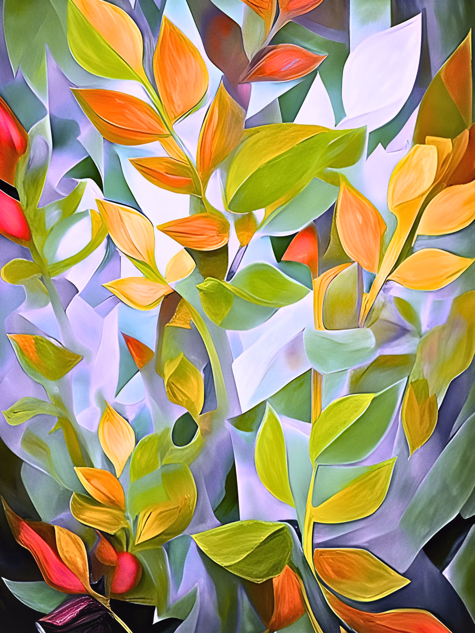 Graphic Art "The language of flowers"