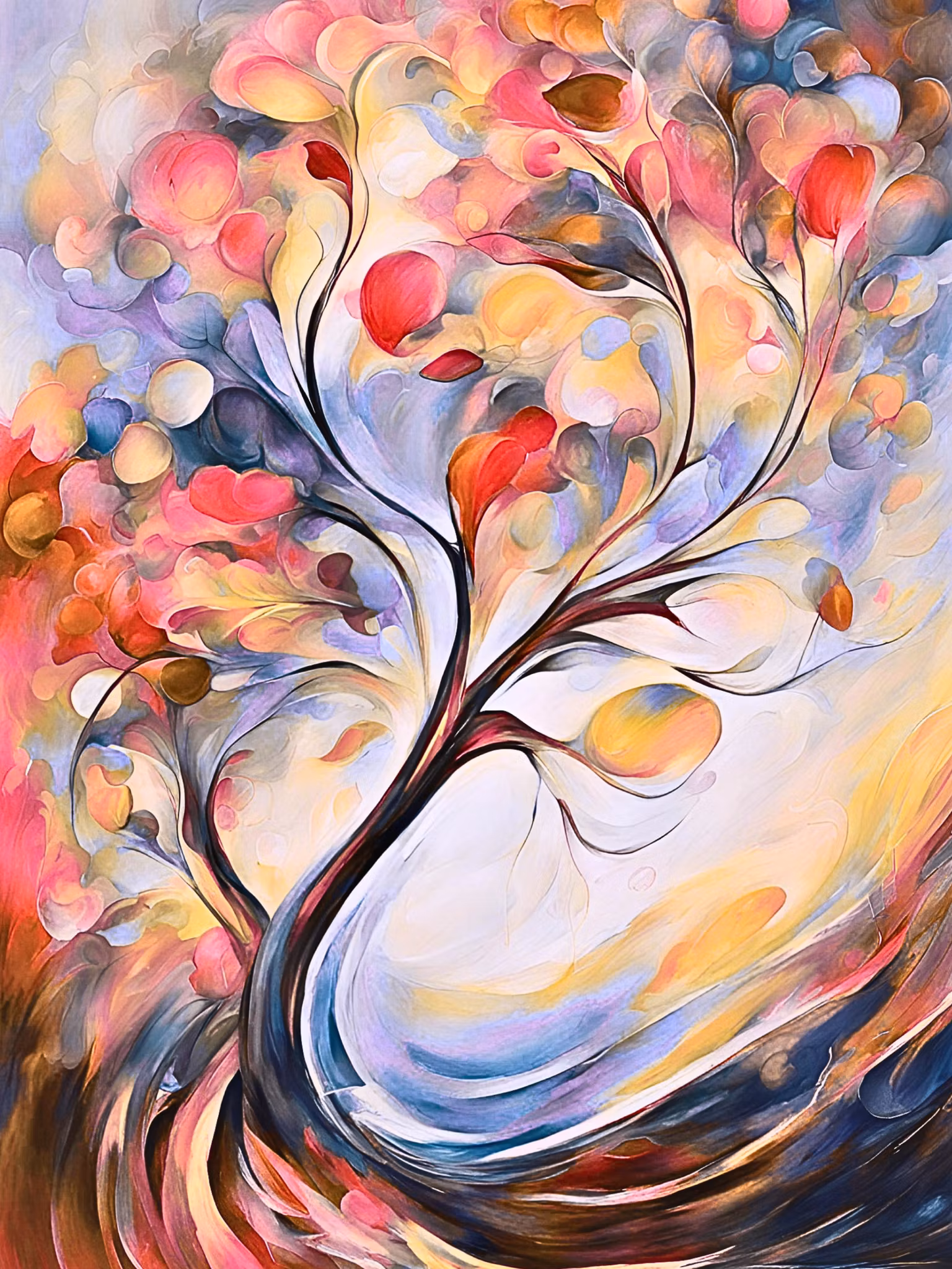 Graphic Art "The road to the end goal of life"