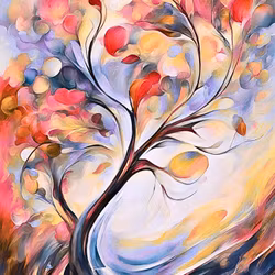 Graphic Art "The road to the end goal of life"