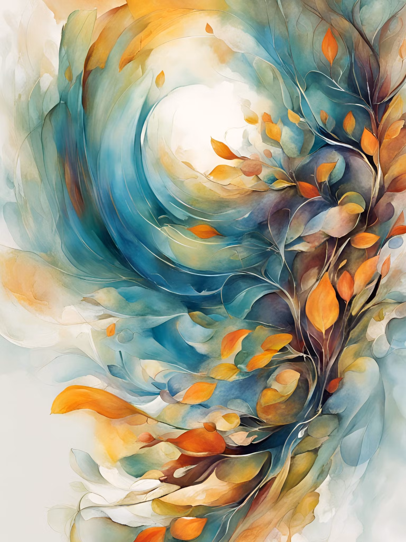 Graphic Art "Light in the color of abundance"