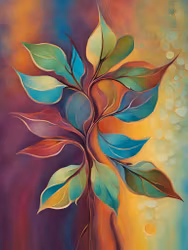 Graphic Art "The gentle radiance of nature"