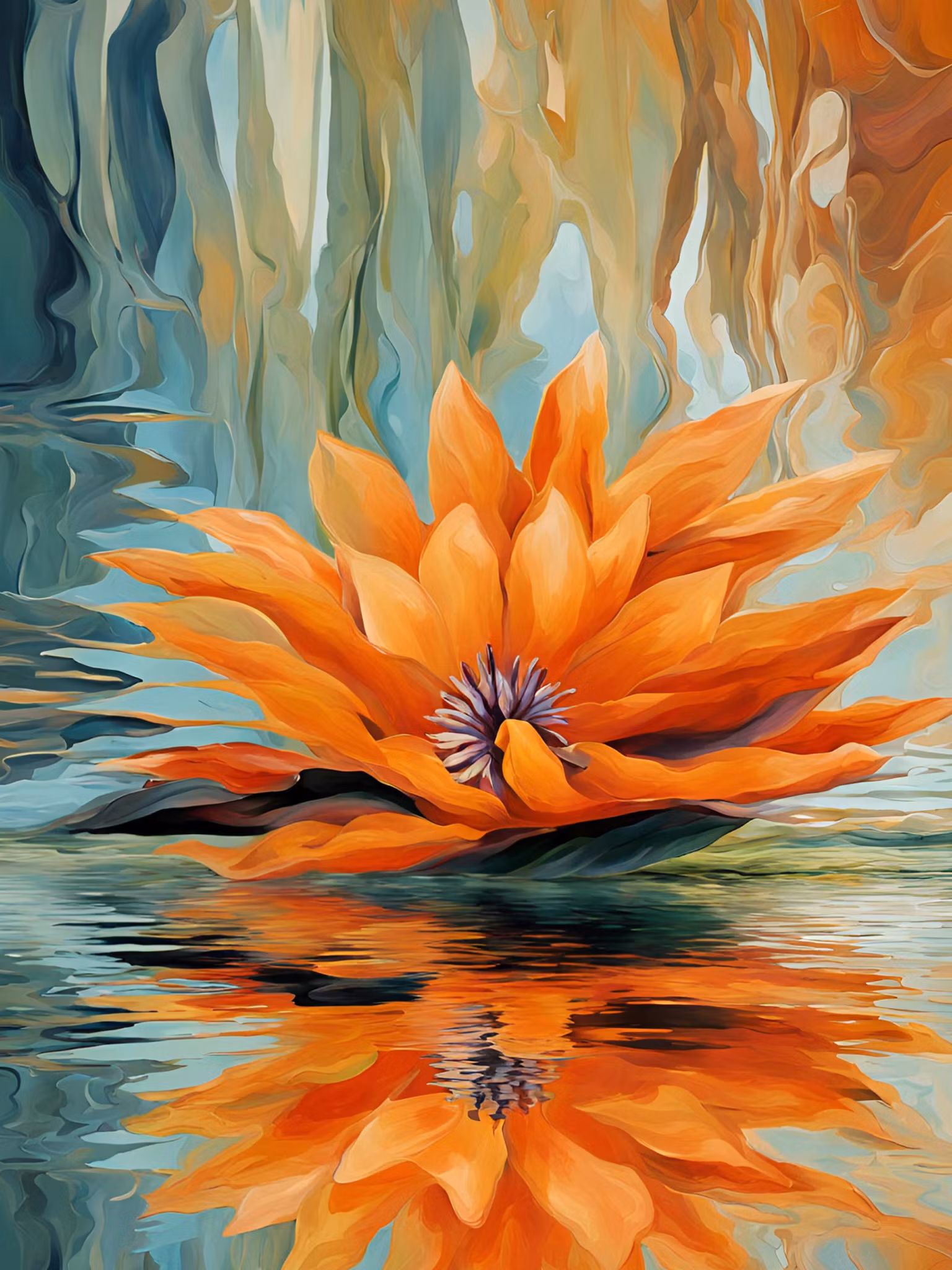 Graphic Art "Friendship as a mirror image"