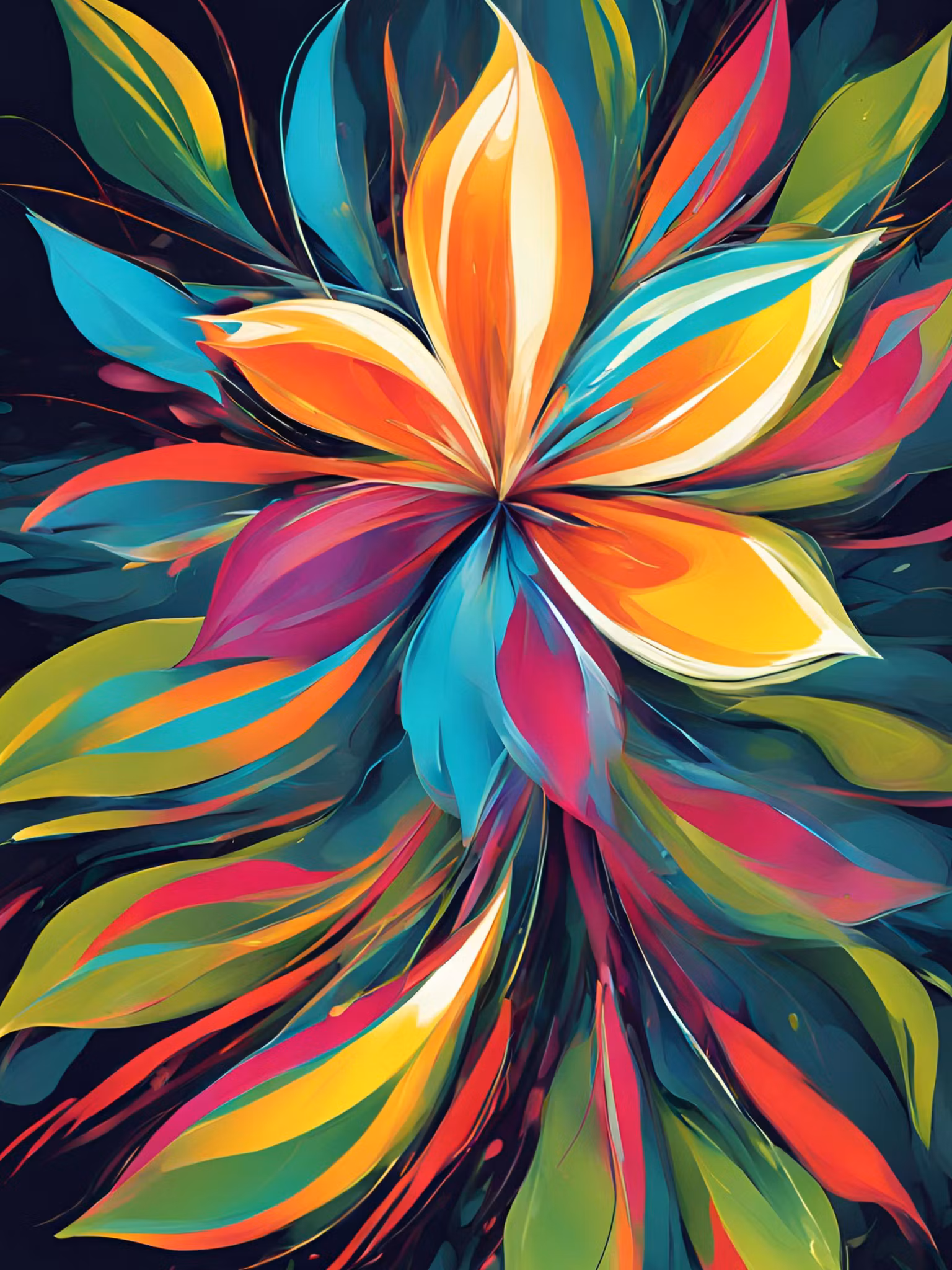 Graphic Art "The color language of the Spirit"