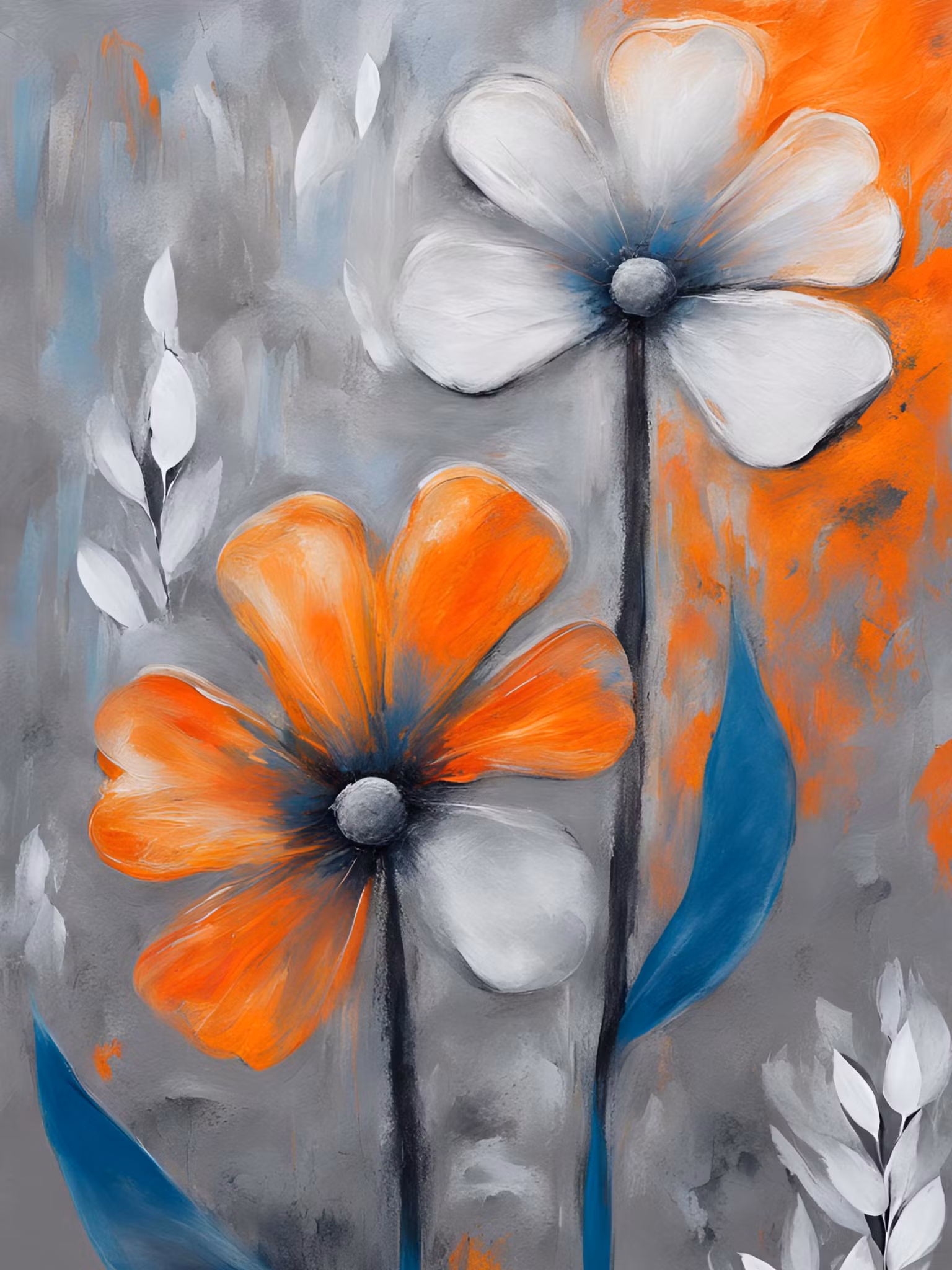 Graphic Art by Pär "Walking with the flower"
