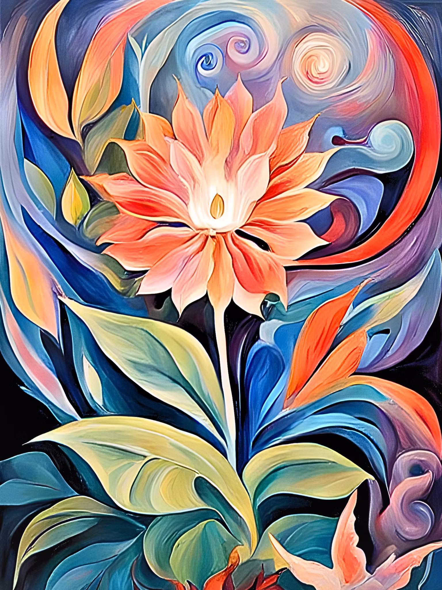 Graphic Art "Open your heart and express love"