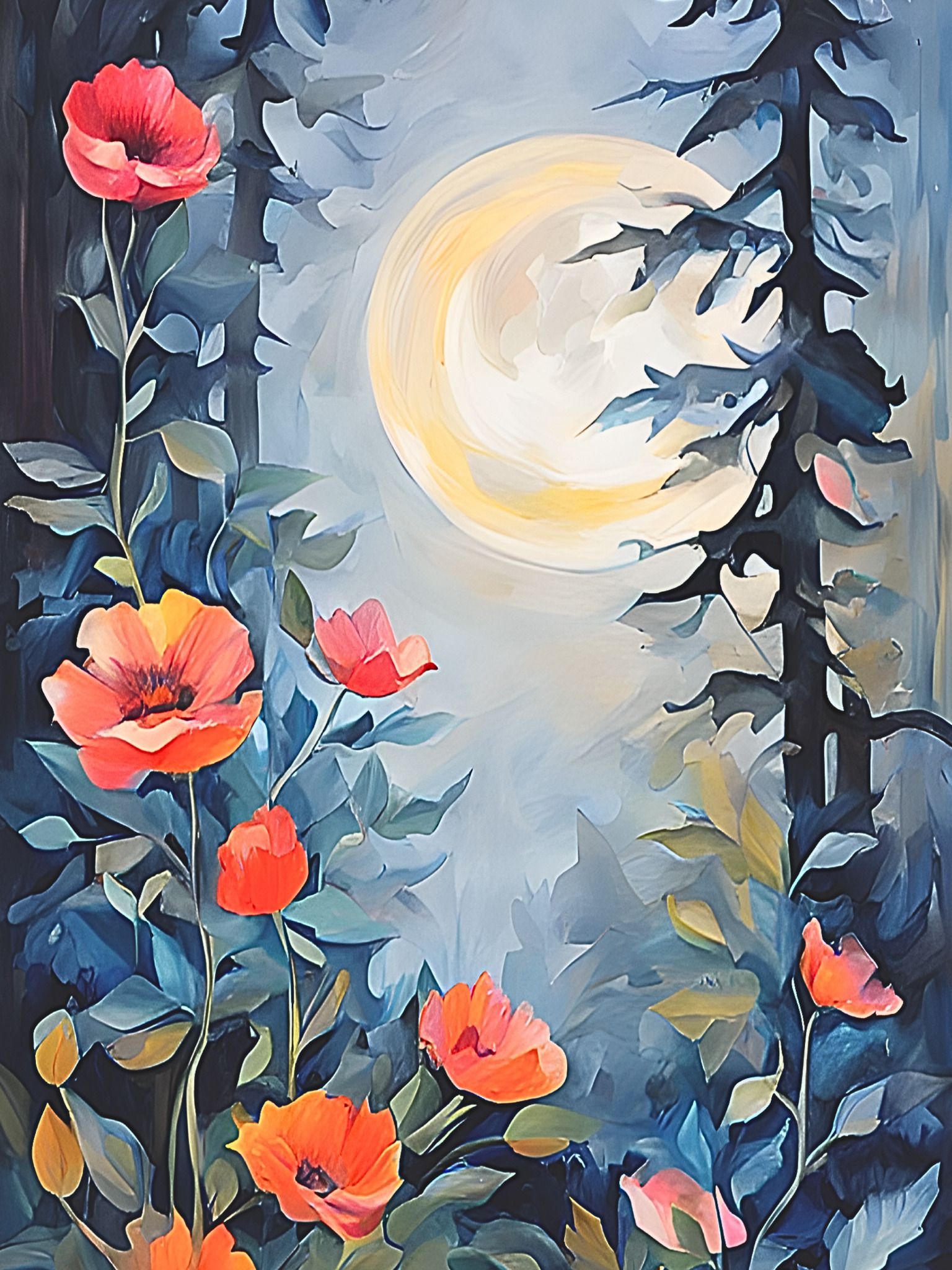 Graphic Art "Joy has many faces"