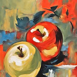 Graphic Art "Apple from your heart"